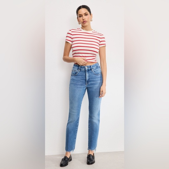 Good American Denim - Good American Raw Hem Straight Fits Everyone Soft Stretch 2 / 26